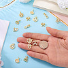 16Pcs 8 Styles Brass Micro Pave Cubic Zirconia Pendants KK-TA0002-30-5