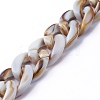 Handmade Acrylic Curb Chains X-AJEW-JB00679-04-3