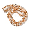 Electroplate Glass Beads Strands GLAA-K027-FR-A-M-2