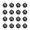 Platinum Plated Alloy Charms LS-ENAM-S118-02N-P-2
