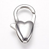 Tarnish Resistant 304 Stainless Steel Lobster Claw Clasps STAS-I082-15P-02-1