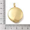 Brass Flat Round Locket Pendants KK-D431-029A-G-3