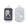 Alloy Twelve Constellations Series Big Pendants PALLOY-O107-01P-05-2