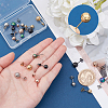 20Pcs 10 Style Ion Plating(IP) 304 Stainless Steel Stud Earring Findings STAS-DC0001-10-3