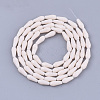Opaque Solid Color Glass Beads Strands GLAA-T009-001F-2