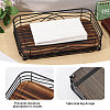 Wood and Iron Desktop Tissue Storage Holder AJEW-WH0410-106-4