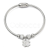 304 Stainless Steel Charm Bangles for Women BJEW-D429-02G-2