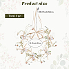 1Pc Alloy with Resin and Polyester Headpiece Cap AJEW-CY0001-92-2