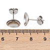 304 Stainless Steel Stud Earring Findings STAS-D389-03F-P-3