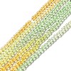 Transparent Gradient Color Glass Beads Strands GLAA-H021-01B-15-2