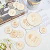 2 Sets 2 Styles Basswood Milestone Cards WOOD-GA0001-20-4