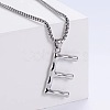 Minimalist chic collarbone necklace with 26 English letters design LW4134-31-1