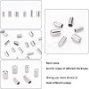 Unicraftale 240Pcs 6 Style Stainless Steel Cord Ends STAS-UN0025-46-4