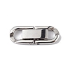 Non-Tarnish 304 Stainless Steel Fold Over Clasps STAS-G307-11B-P-1