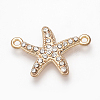Alloy Rhinestone Links connectors ALRI-T004-64LG-1
