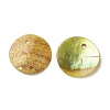 Spray Painted Natural Akoya Shell Charms LS-SHEL-F007-15A-04-2