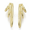 Brass Cuff Earrings EJEW-S201-204G-NF-4