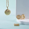5Pcs 5 Style Brass Locket Pendants KK-SZ0004-02-4