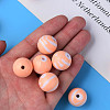 Opaque Striped Acrylic Beads MACR-S373-27B-08-7