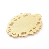 Alloy Pendant Cabochon Settings PALLOY-E577-31G-2