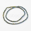 Electroplate Glass Beads Strands EGLA-P018-2mm-F05-2