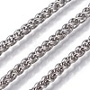 Non-Tarnish 3.28 Feet 304 Stainless Steel Wheat Chains X-CHS-P007-13P-1