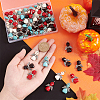 60Pcs 4 Colors Halloween Dyed Synthetic Turquoise Pendants FIND-AR0003-26-3