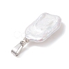 Natural Baroque Pearl Keshi Pearl Pendants PALLOY-JF05113-5