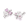 Brass Micro Pave Cubic Zirconia Pendants KK-N264-06P-2