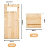 2-Tier Wood Slant Back Jewelry Display Stands EDIS-WH0021-32A-2