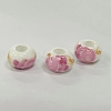 Handmade Porcelain European Beads PORC-TAC0004-03B-1