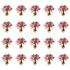 20pCS Printed Opaque Acrylic Beads OACR-TA0004-75B-3