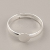 Adjustable Brass Finger Rings Components KK-WH0054-22B-S-1
