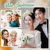Polyester & Fether Hair Accessories AJEW-WH0031-31A-5