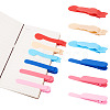 6Pcs 6 Styles Plastic Bookmark Clip AJEW-TA0002-02-1