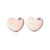 201 Stainless Steel Charms STAS-H191-01A-RG-1