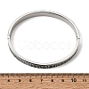 304 Stainless Steel Black Enamel Animal Skin Print Hinged Cuff Bangles for Women SA-CBAC920-02P-5
