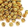 Brass Rhinestone Beads RB-A011-10mm-G-1