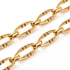304 Stainless Steel Oval Link Chain Necklaces NJEW-JN03417-01-2