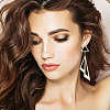 20Pcs 2 Colors Brass Stud Earring Findings KK-BC0008-33-7