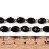Natural Black Obsidian Beads Strands G-N342-35-8x6-01-5