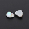 Translucent Electroplated Glass Cabochons EGLA-T026-002-4
