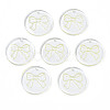 Transparent Resin Pendants RESI-N030-006B-1