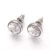 304 Stainless Steel Stud Earrings EJEW-F182-A08-1