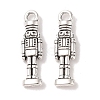 Tibetan Style Alloy Soldier Pendants X-TIBEP-GC160-AS-RS-1