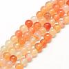 Natural Carnelian Beads Strands G-Q462-8mm-45-1
