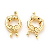 Brass Spring Ring Clasps KK-B062-10G-1