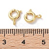 Rack Plating Brass Spring Ring Clasps KK-F090-22G-3