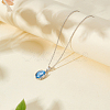 1Pc 925 Sterling Silver Pendant Cabochon Settings STER-BC0003-78B-4