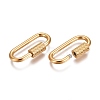 Ion Plating(IP) 304 Stainless Steel Screw Carabiner Lock Charms X-STAS-K192-01G-2
